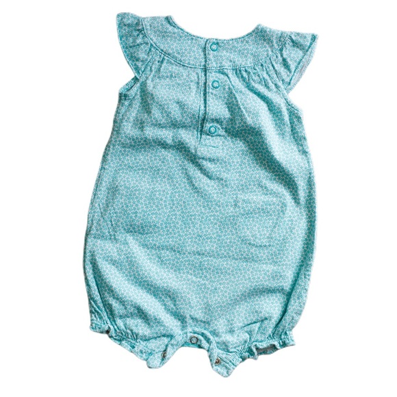 4/25$ | Carter's | Green Onesie with Cute Bow - Picture 2 of 7